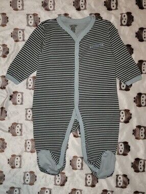 $1 | 0-3m | Striped Jumpsuit/Footies